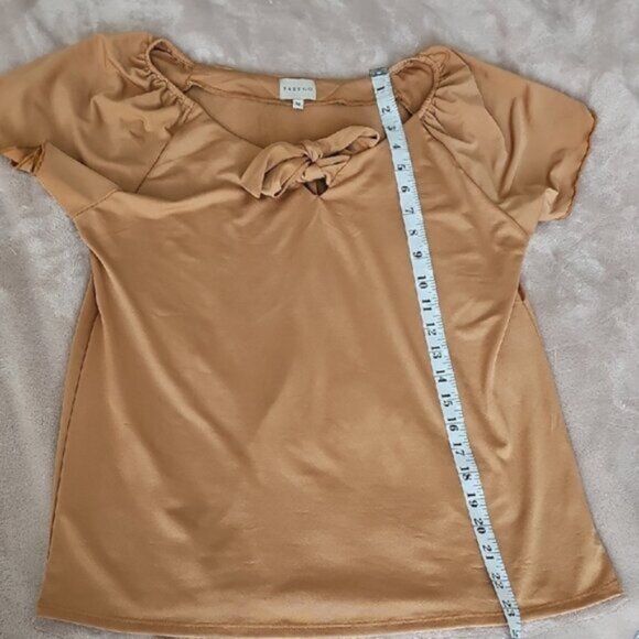 Freego Tan Blouse Size M - Picture 7 of 7